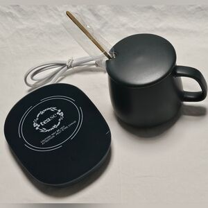 tease Smart Heated Mug Kit WITH LID, SPOON, & WARMING PAD NEW